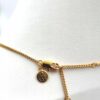 Łańcuszek Złoty Massimo Dutti Literka U Stal