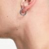 ASOS DESIGN Kolczyki koła z łańcuszkiem ze stali