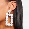 ASOS DESIGN – Kolczyki Z Kwiatowym Wzorem