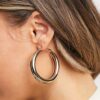 ASOS DESIGN Kolczyki Koła 50 mm Grube 30505