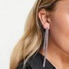 ASOS DESIGN Kolczyki z kryształowym wisiorkiem