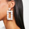 ASOS DESIGN – Kolczyki Z Kwiatowym Wzorem