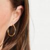 ASOS DESIGN Pozłacane Kolczyki Koła 25mm 30349