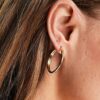 ASOS DESIGN Pozłacane Kolczyki Koła 25mm 30349