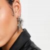 Topshop Złote Kółka Z Wiszącymi Krzyżami