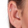 With Bling piercing 6 mm posrebrzany 30528