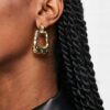 ASOS DESIGN Kolczyki Wiszące Eleganckie Stal