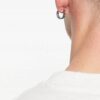 ASOS DESIGN Kolczyki koła z łańcuszkiem ze stali